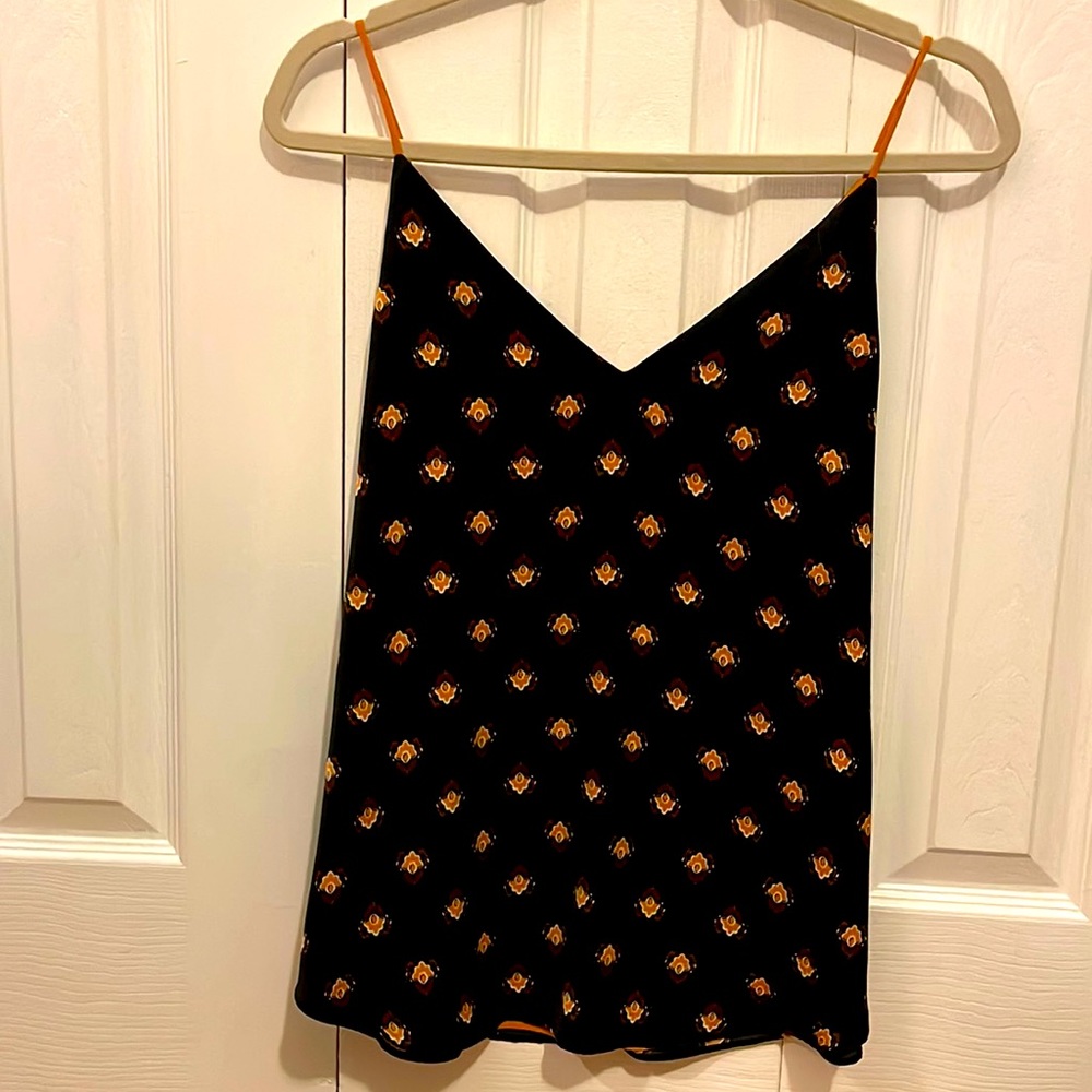 Express Cami Size M black with gold print.